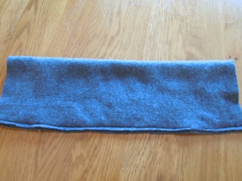 stitch a fleece neck warmer